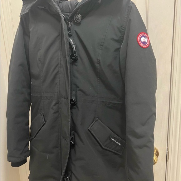 Canada Goose Black Jacket with Fur Trim - Picture 2 of 4